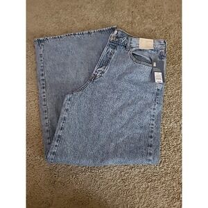NWT Universal Thread Women's Mid Rise Super Wide Leg Jeans Size 14 Relaxed